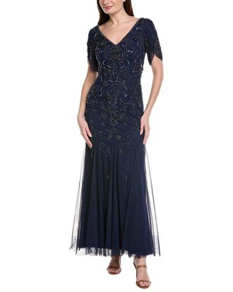 Adrianna Papell Beaded Mermaid Gown