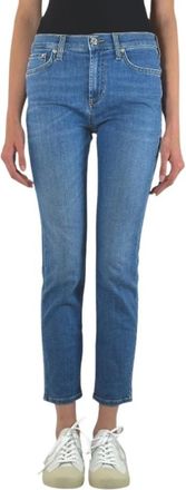 Roy Rogers Cropped Jeans - Dames - Cropped Jeans - Blauw - W29 - Katoen - Jeans