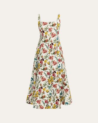 Alice & Olivia Polly Floral Maxi Dress