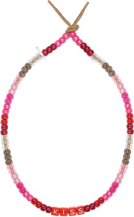 Lauren Rubinski Collier Love Beads Kiss Rose