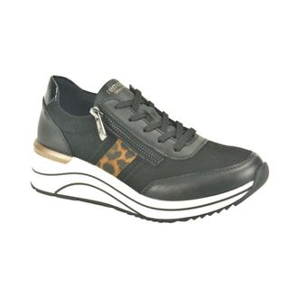 Remonte Zwart Runner N.+tiret SpieZ. - Dames - Schoenen - Zwart - Maat: 39 EU