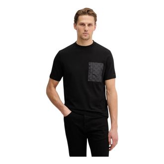 Karl Lagerfeld Tops, Heren, Zwart, S, Katoen, T-shirt