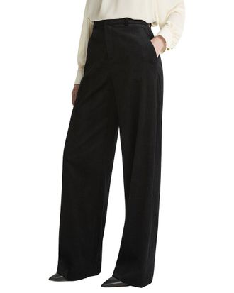 Vince High Waist Velvet Wide Leg Trouser