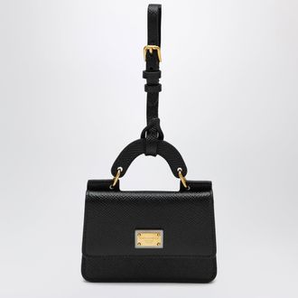 Dolce & Gabbana Dauphine-printed calfskin card holder in black