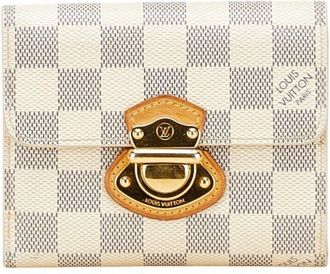 Louis Vuitton Damier Azur Damier Azur Pvc Leather Wallet (Tri-Fold) (Pre-Owned)