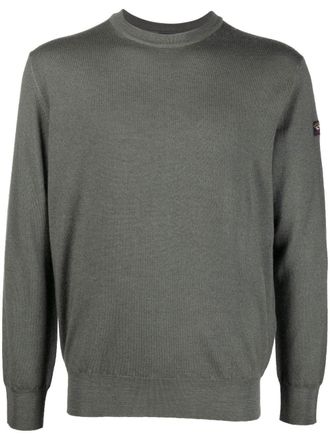 Paul & Shark Maglione con applicazione logo - Verde