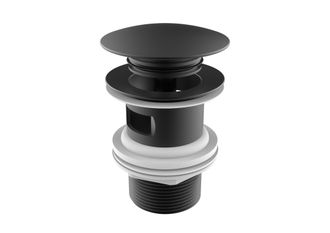 Roca Roca - Desag&uuml;e Universal Click-clack. Tap&oacute;n 65 &Oslash; Aqua Color: Negro Titanio Cepillado