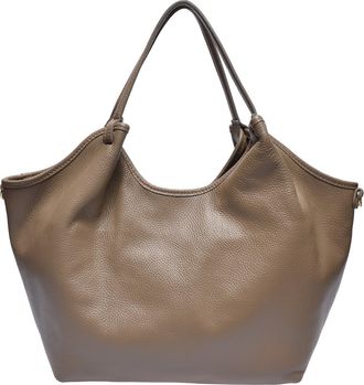 Isabella Rhea Beige Rundleer Tas