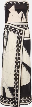 Johanna Ortiz Abito midi con stampa