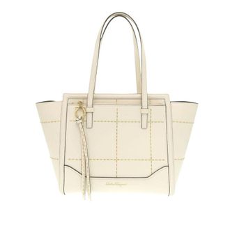 Ferragamo Pre-owned Ferragamo Medium Stitched Leather Amy Tote Ladies 758COV3M0FYM9JN6