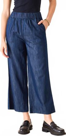 Mersea Wide Leg Drift Pants In Indigo