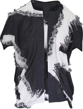 Zero + Maria Cornejo Giacca Koya Shrug a maniche corte - Nero