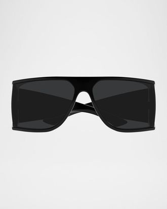 Saint Laurent Men & apos;s SL 806M Plastic Rectangle Sunglasses