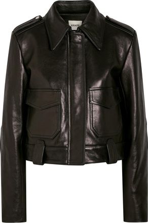 Khaite Cordelia Leather Jacket - Black - 2 (UK6 / XS)