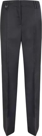 Jacquemus Zwarte Flared Broek - Dames - Straight fit broeken - Zwart - 2XS - Wol - Broeken