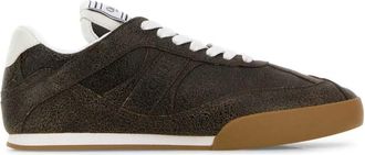 Chlo&eacute; Brown Lace Up Sneakers