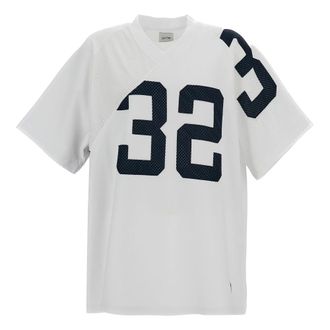 Arte T-Shirts, male, White, Size: L Deep V-neck T-shirt