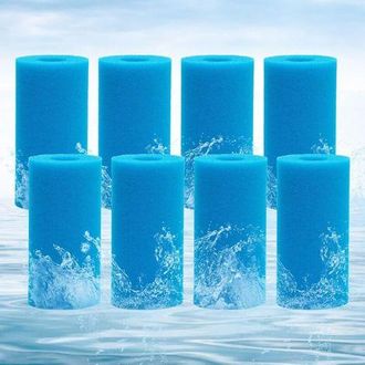OEM Sabir &Eacute;ponge Filtrante, Filtre En Mousse, Filtre De Piscine, &Eacute;ponge Pr&eacute;filtre En Mousse, &Eacute;ponge Lavable Et R&eacute;utilisable. (8 Pi&egrave;ces)