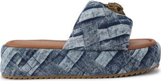 Kurt Geiger Kensington Puff Platform Slide Sandal in Navy at Nordstrom, Size 5.5Us