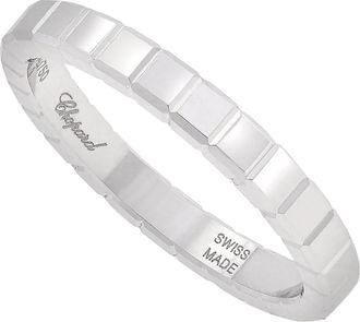 Chopard Ice Cube 18k White Gold Ring, Size 51