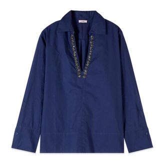 Oltre Mujer, Blusas y Camisas, Azul, Talla: M