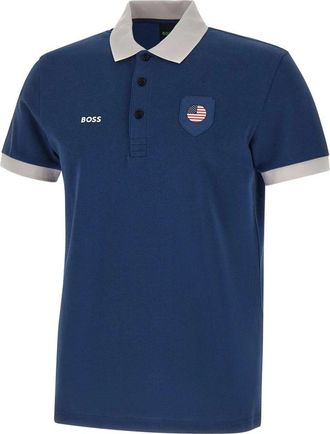 HUGO BOSS Paddy Polo - Heren - Polos - Blauw - S - Katoen - Tops