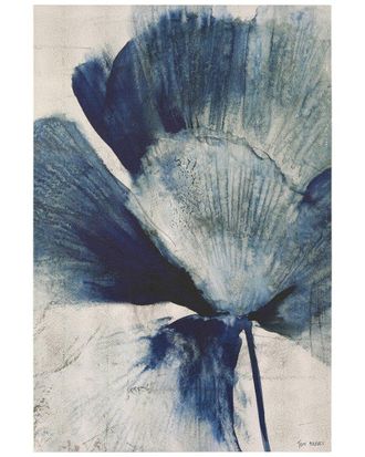Empire Art Direct Azure Bloom Wrapped Canvas Wall Art