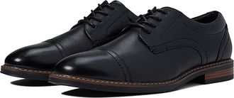 Nunn Bush Centro Flex Cap Toe Oxford Mens Shoes Black 1 : 10.5 W (EE), Leather/Synthetic