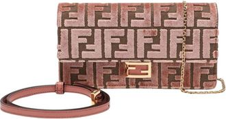 Fendi Tassen, Dames, Bruin, ONE Size, Crossbody Portemonnees