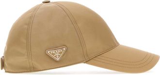 Prada Mens Beige Re-Nylon Baseball Cap Cammello Cappelli Hat