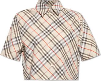 Burberry Dames, Blouses & Shirts, Beige, Maat: XS Katoen