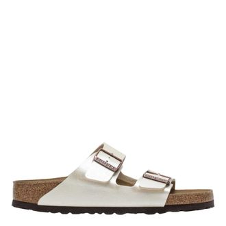 Birkenstock Sliders, female, White, Size: 11 US Arizona