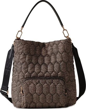 Borbonese medium Honey shoulder bag - Brown