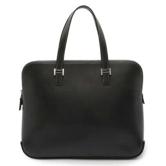Herm&egrave;s Pre-owned Vintage Handtas - Dames - Pre-owned - Zwart - Maat: ONE Size Leer