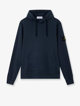 Stone Island Felpa in cotone con patch logo laterale - STONE ISLAND - gender_Man