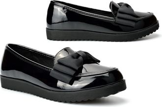 Generic Girls Slip On School Shoes Womens Loafers Ladies Work Shoes Ladies Patent Black Shoes Womens Work Shoes Ladies Flats Girls School Shoes Womens Patent 