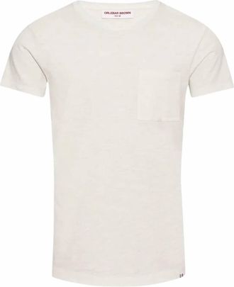 Orlebar Brown Mens Multistitch Classic Tee In Sea Mist