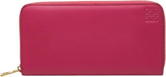 Loewe Pink Leather Long Wallet (Bi-Fold) (Pre-Owned)
