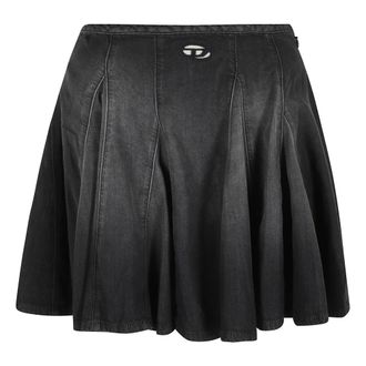 Diesel Denim Skirts, female, Black, Size: W27 Denim Skirt