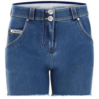 Freddy Shorts push up WR.UP sfrangiati vita regular in denim navetta ecologico