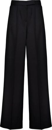 Max Mara Pantalones Anchos - Trousers - Mujer - Negro - 2XS