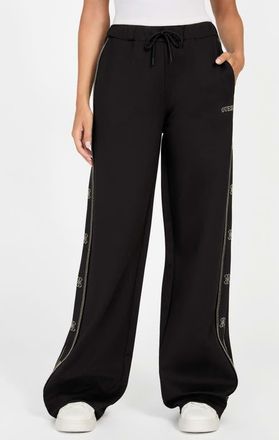 Guess Octavia Wide Leg Sweatpants in Black-Black at Nordstrom, Size X-Small