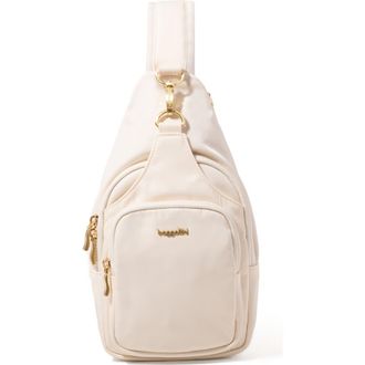 Baggallini Central Park Sling Bag in Coconut Twill at Nordstrom