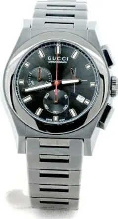 Gucci Pre-owned Watches, male, Black, Size: ONE SIZE Pre-owned Pantheon Stainless Steel Watch