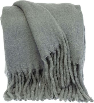 Parkland Collection Nagar Fringe Throw Blanket in Gray at Nordstrom Rack