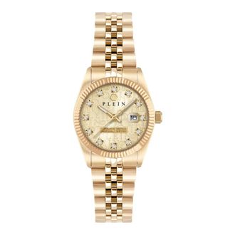 Philipp Plein Dameshorloge Datum Superlatief - Dames - Horloges - Geel - ONE Size - Accessoires