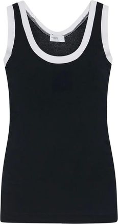 Rosetta Getty Canotta con dettagli a contrasto - Nero