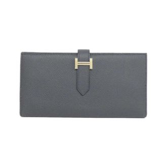 Herm&egrave;s Black Soufre Epsom Leather Coin Purse/Coin Case (Pre-Owned)