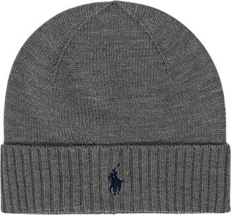 Polo Ralph Lauren Set Berretto e Sciarpa in Lana - - Accessories - Uomo - Grigio - ONE SIZE