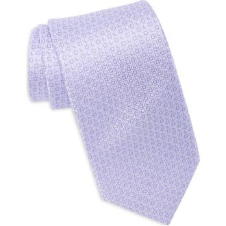 Duchamp Neat Jacquard Silk Tie in Lavender at Nordstrom Rack